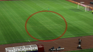 Illustration for article titled Someone Maybe Probably Etched A Swastika Onto The Pitch In Croatia